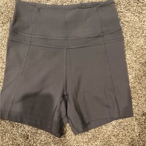 lululemon athletica Women's Charcoal High-Rise Bike Shorts